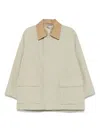 Auralee Canvas Jacket In Green