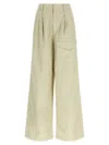 Auralee Panelled Trousers In Green