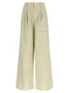 Auralee Panelled Trousers In Neutral