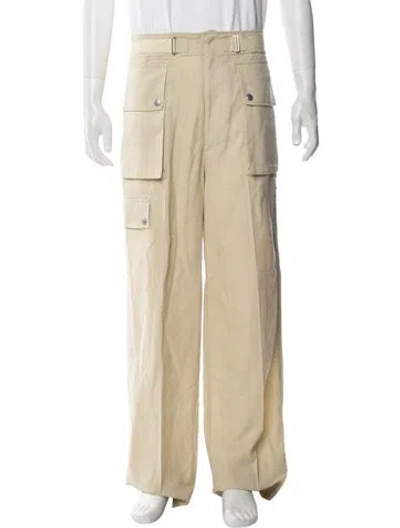 Pre-owned Auralee Cargo Pants In Neutral