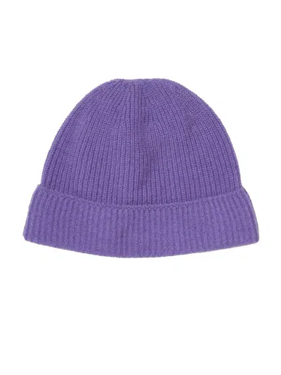 Auralee Cashmere Baby Hat With Cozy Rolled Brim