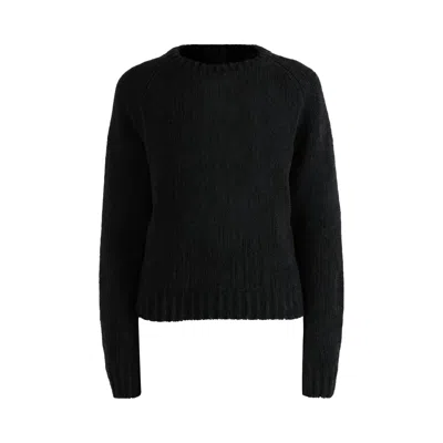 Pre-owned Auralee Cashmere Chenille Knit Pullover 'black' | Women's Size 0