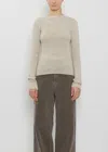 Auralee Cashmere Melange Knit Pullover In Neutral