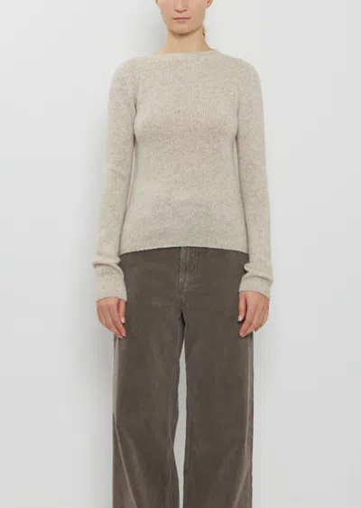 Auralee Cashmere Melange Knit Pullover In Neutral
