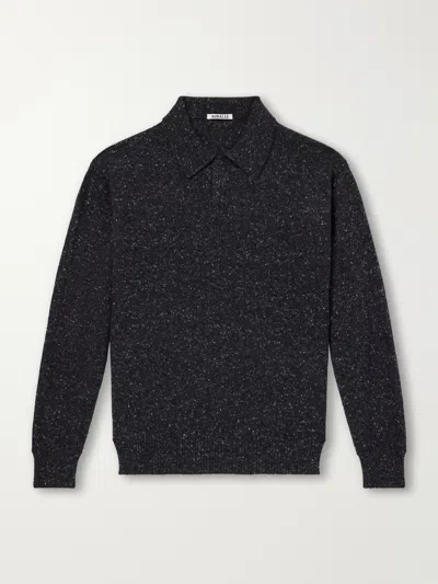 Auralee Cashmere Nep-knit Sweater In Yellow