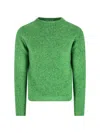 Auralee Crew-neck Long-sleeved Sweater In Multi
