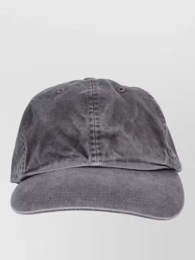 Auralee Casual Hat Curved Brim Eyelet Vents In Gray