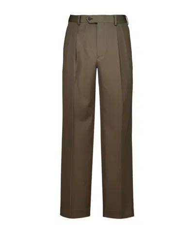 Auralee Casual Pants With Belt Loops In Black