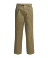 Auralee Casual Pants With Belt Loops In Green