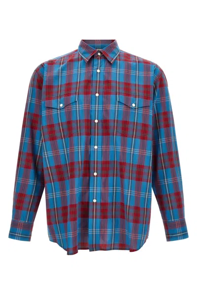 Auralee Check Shirt In Multi