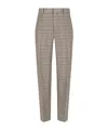 Auralee Check Tailored Pants In Gray
