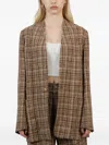 Auralee Checked Coat In Multi