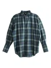 Auralee Checked Shirt In Green