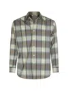 Auralee Check-pattern Shirt In Gray