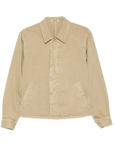 Auralee Chino Blouson In Brown