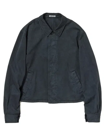 Auralee Chino Blouson In Blue
