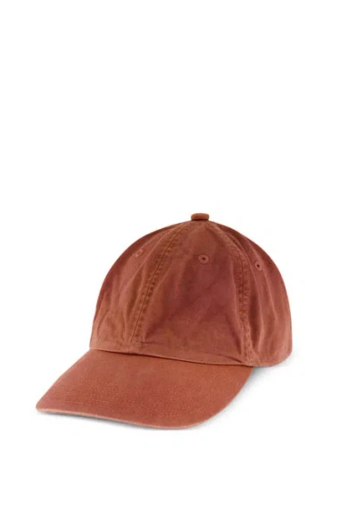 Auralee Chino Cap In Brown