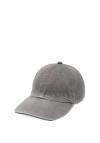 Auralee Chino Cap In Gray