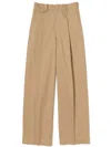 Auralee Chino One-tuck Pants Woman Camel
