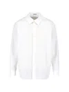 Auralee Long-sleeve White Cotton Shirt In White