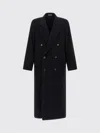 Auralee Chesterfield Double-breasted Coat In Black
