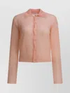 Auralee Collared Knitwear Long Sleeves In Pink