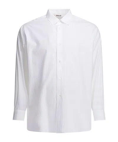 Auralee Long-sleeve Shirt In White