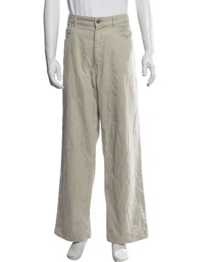 Pre-owned Auralee Corduroy Pants In Neutrals