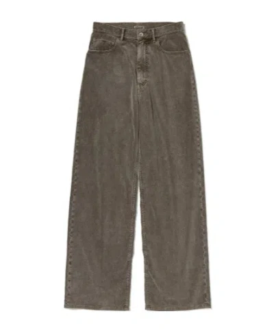 Auralee Corduroy Trousers In Brown