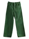 Auralee Corduroy Trousers In Green