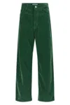 Auralee Corduroy Trousers In Green