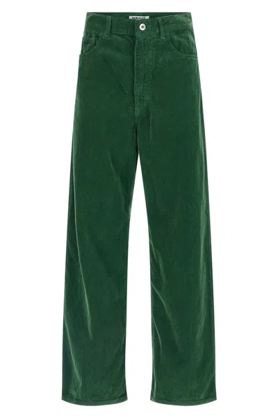 Auralee Corduroy Trousers In Green