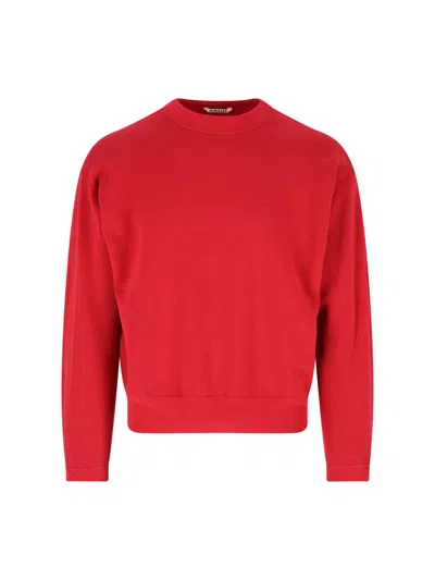 Auralee Cotton Blend Sweatshirt In Red