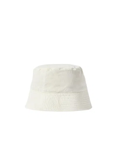 Auralee Cotton Bucket Hat In White