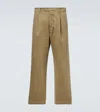 Auralee Cotton Chinos In Brown