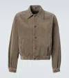 Auralee Cotton Corduroy Blouson Jacket In Brown
