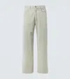 Auralee Beige Finx Corduroy Wide 5p Trousers In White