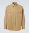 Auralee Cotton Gabardine Shirt In Gray