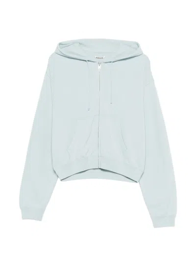 Auralee Cotton Hoodie In Blue