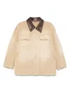 Auralee Beige Organic Cotton Duck Jacket