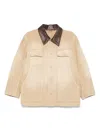Auralee Beige Organic Cotton Duck Jacket