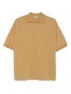 Auralee Polo Shirt Cotton Ribbed Cuffs
