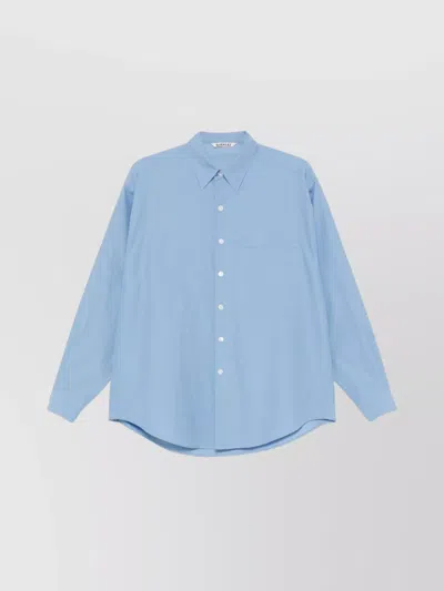 Auralee Cotton Shirt Sleeves Buttoned-cuff In Multi