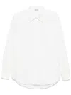 Auralee White Washed Finx Twill Big Shirt In White