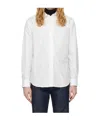 Auralee White Washed Finx Twill Big Shirt In White