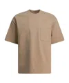 Auralee Men Cotton T-shirt In Brown