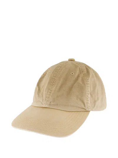 Auralee Cotton Twill Cap In Brown