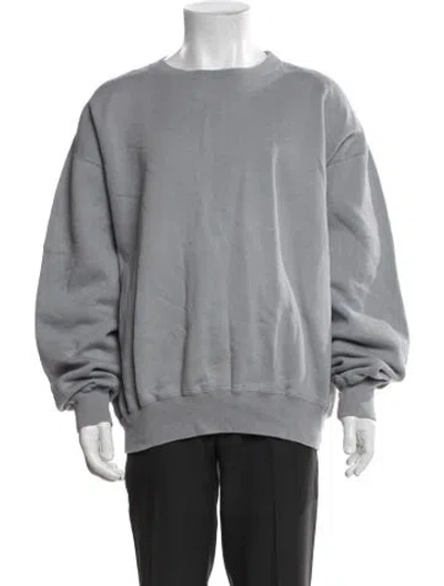Pre-owned Auralee Crew Neck Long Sleeve Pullover In Gray