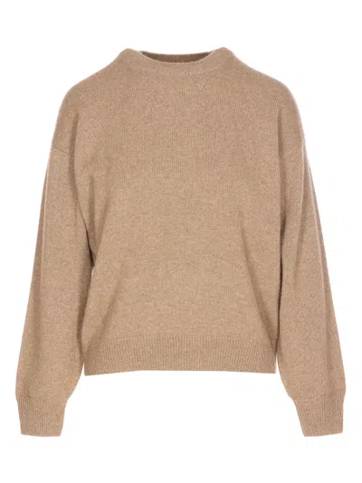AURALEE CREW-NECK LONG-SLEEVE SWEATER