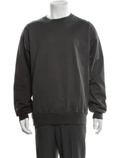 Pre-owned Auralee Crew Neck Long Sleeve Sweatshirt In Grey